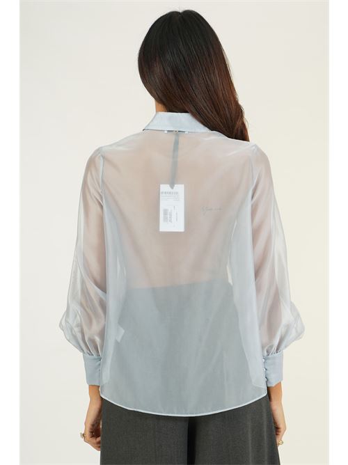 Camicia in organza Luckylu Milano | BL22FWPOWDER BLUE